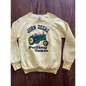 Vintage John Deere Sweatshirt Pulling Team Hanes 80s 90s Single Stitch USA